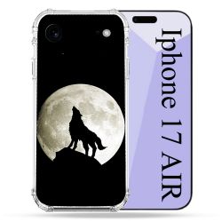 Coque Renforcée Pour Iphone 17 Air Animal Loup Noir
