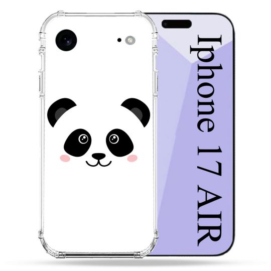 Coque Renforcée Pour Iphone 17 Air Animal Panda Blanc