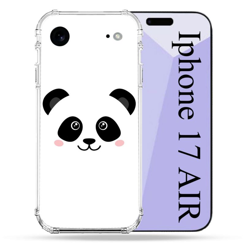 Coque Renforcée Pour Iphone 17 Air Animal Panda Blanc