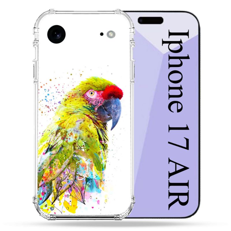 Coque Renforcée Pour Iphone 17 Air Animal Perroquet Jaune