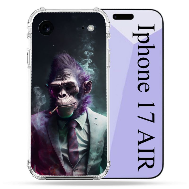 Coque Renforcée Pour Iphone 17 Air Animal Singe Business