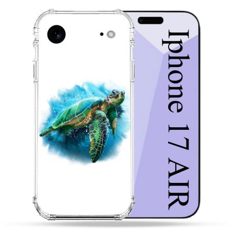 Coque Renforcée Pour Iphone 17 Air Animal Tortue Blanche multicolore