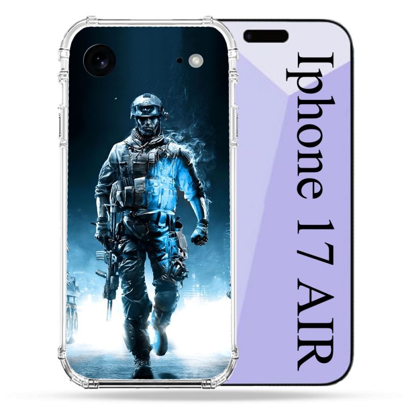 Coque Renforcée Pour Iphone 17 Air Call Of Duty Guerrier