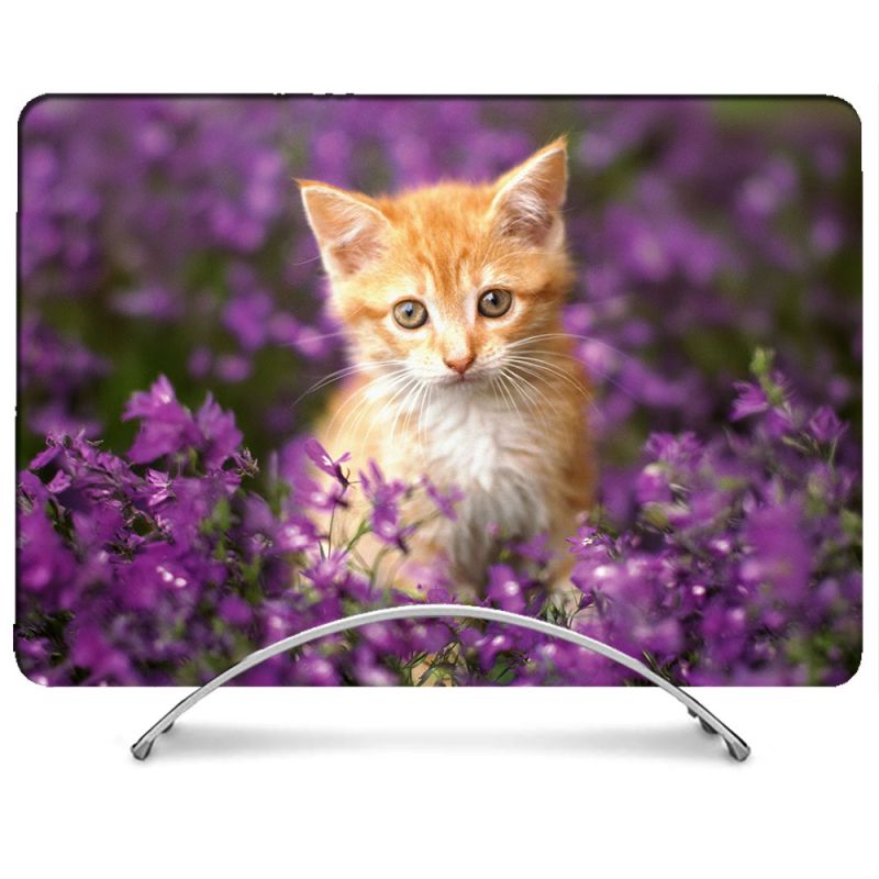 Coque Intégrale Pour MacBook Pro M4 14 Pouces Animal Chat Violet