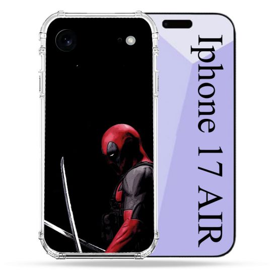 Coque Renforcée Pour Iphone 17 Air Deadpool Epee
