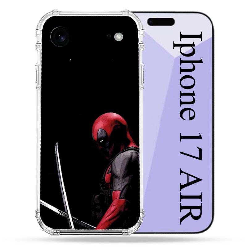Coque Renforcée Pour Iphone 17 Air Deadpool Epee
