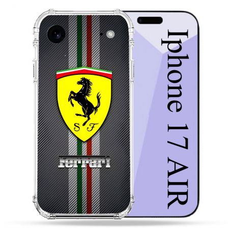 Coque Renforcée Pour Iphone 17 Air Ferrari Carbone