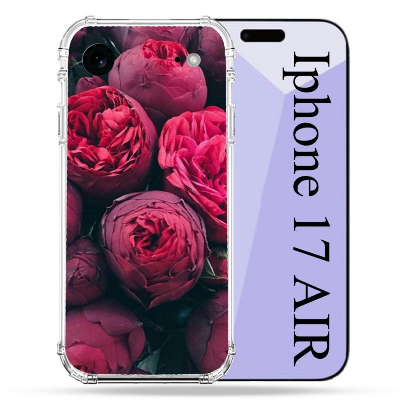Coque Renforcée Pour Iphone 17 Air Fleur Pivoine