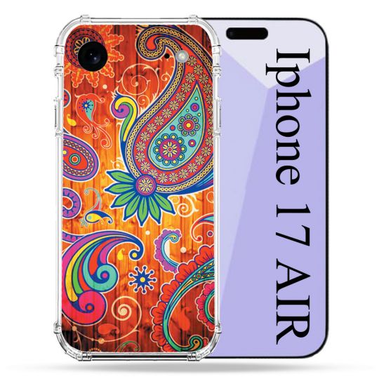 Coque Renforcée Pour Iphone 17 Air Fleur Psychedelic