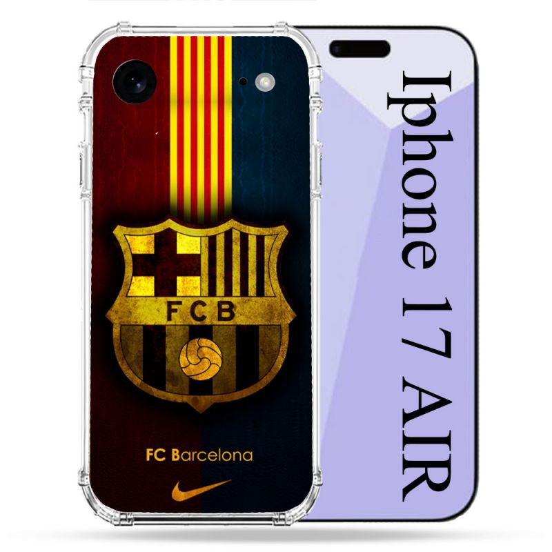 Coque Renforcée Pour Iphone 17 Air Foot FC Barcelone Vintage