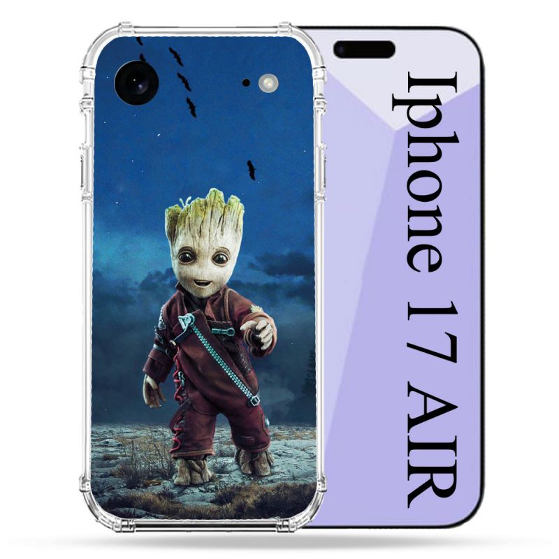 Coque Renforcée Pour Iphone 17 Air Groot Bleu
