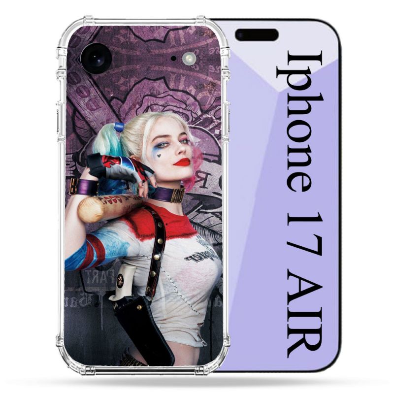 Coque Renforcée Pour Iphone 17 Air Harley Quinn Batte