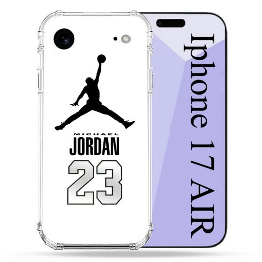 Coque Renforcée Pour Iphone 17 Air Jordan 23 Blanc