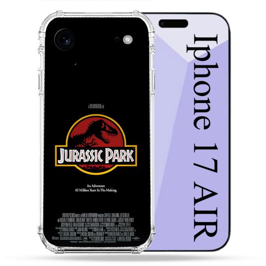 Coque Renforcée Pour Iphone 17 Air Jurassic Park Affiche