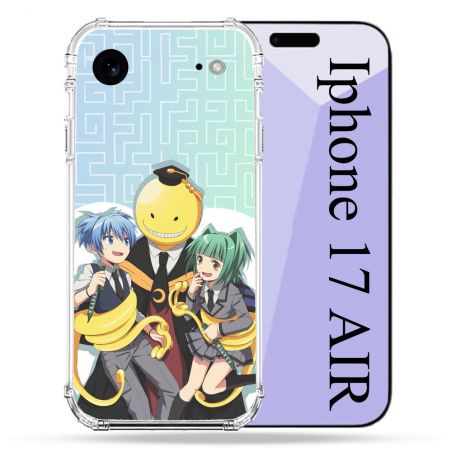 Coque Renforcée Pour Iphone 17 Air Manga Assassination Classroom Kuro Trio
