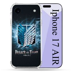 Coque Renforcée Pour Iphone 17 Air Manga Attaque Titans Noir