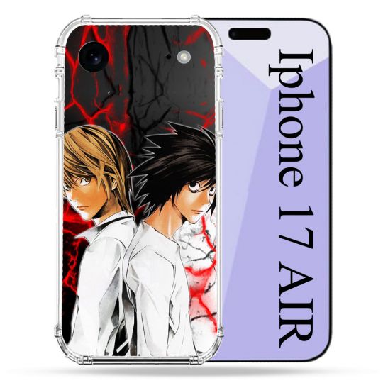 Coque Renforcée Pour Iphone 17 Air Manga Death Note Duo