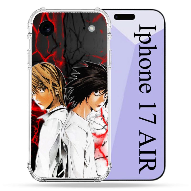 Coque Renforcée Pour Iphone 17 Air Manga Death Note Duo
