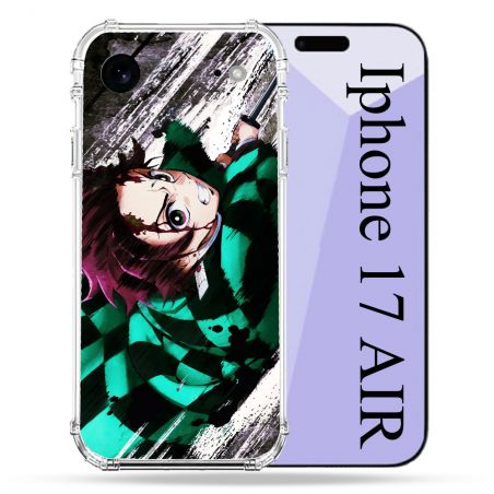 Coque Renforcée Pour Iphone 17 Air Manga Demon Slayer Tanjiro