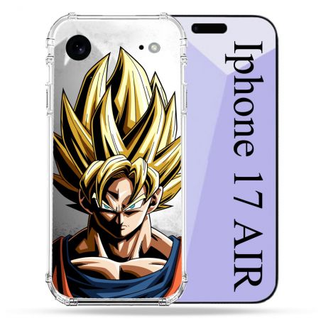 Coque Renforcée Pour Iphone 17 Air Manga Dragon Ball Sangoku Portrait