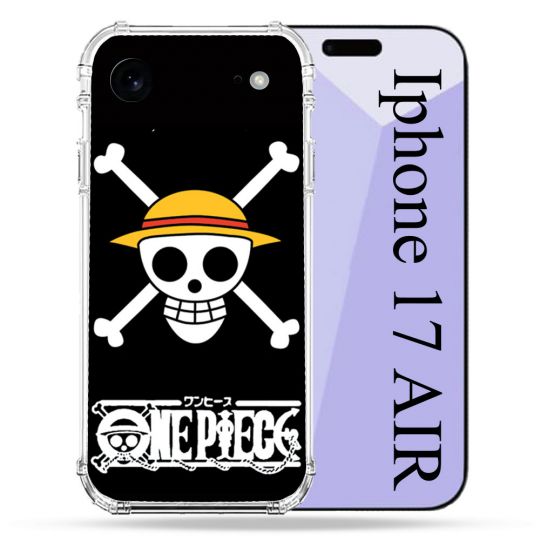 Coque Renforcée Pour Iphone 17 Air Manga One Piece Tete de Mort