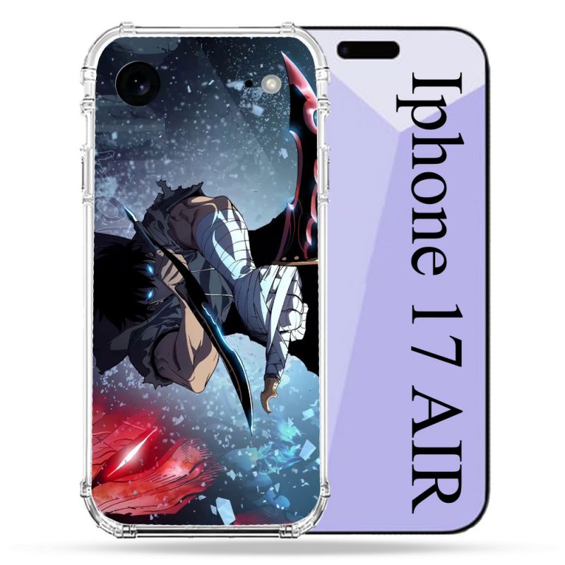 Coque Renforcée Pour Iphone 17 Air Manga Solo Leveling Sung Epee