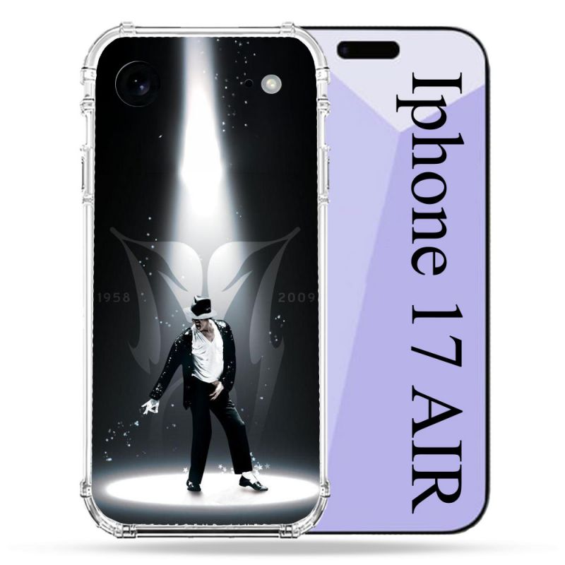 Coque Renforcée Pour Iphone 17 Air Michael Jackson Noir