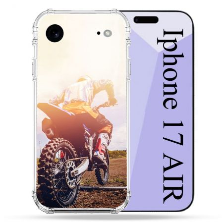 Coque Renforcée Pour Iphone 17 Air Moto Cross Soleil