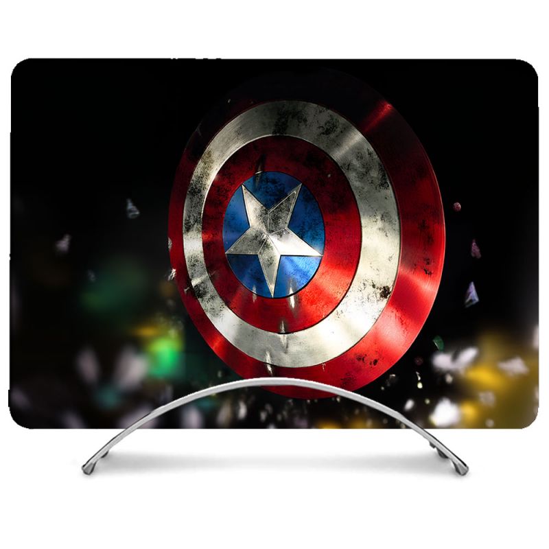 Coque Intégrale Pour MacBook Pro M4 14 Pouces Captain America Bouclier