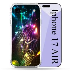 Coque Renforcée Pour Iphone 17 Air Musique Partition Multicolore