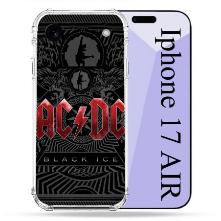 Coque Renforcée Pour Iphone 17 Air Musique Rock ACDC Rouge
