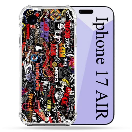 Coque Renforcée Pour Iphone 17 Air Musique Rock Groupe