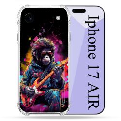 Coque Renforcée Pour Iphone 17 Air Musique Rock Singe