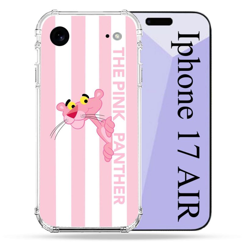 Coque Renforcée Pour Iphone 17 Air Panthere Rose