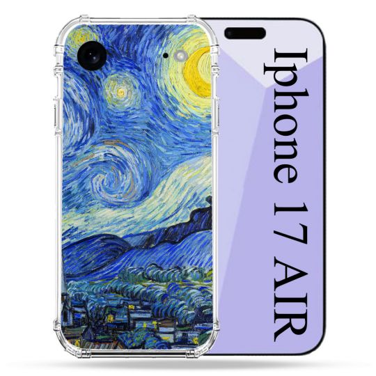 Coque Renforcée Pour Iphone 17 Air Peinture La nuit étoilée