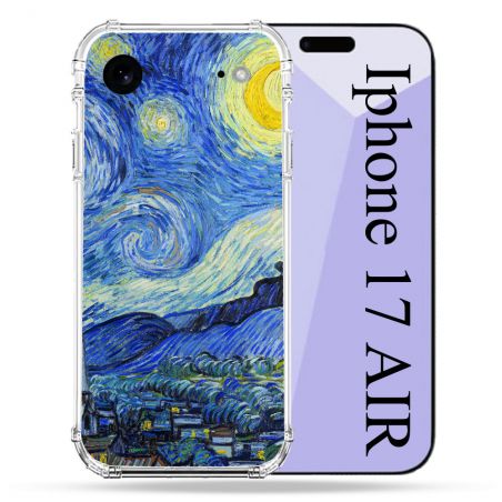 Coque Renforcée Pour Iphone 17 Air Peinture La nuit étoilée