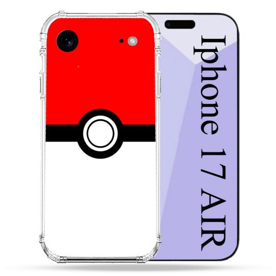 Coque Renforcée Pour Iphone 17 Air Pokemon Pokeball