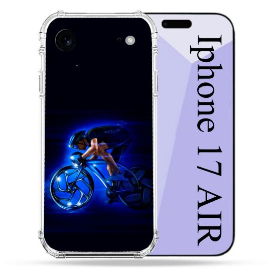 Coque Renforcée Pour Iphone 17 Air Sport Cyclisme Bleu