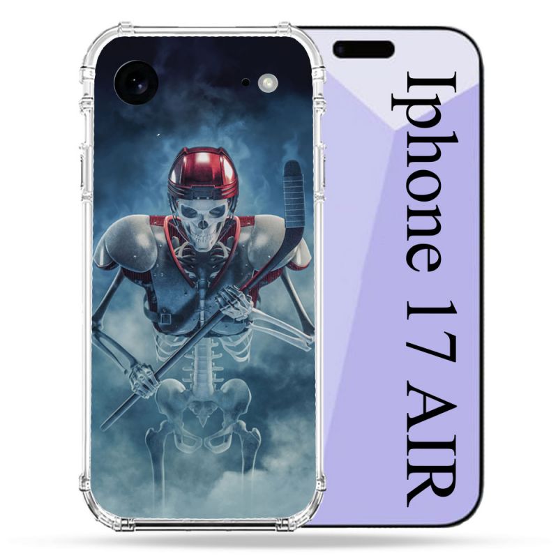 Coque Renforcée Pour Iphone 17 Air Sport Hockey Squelette
