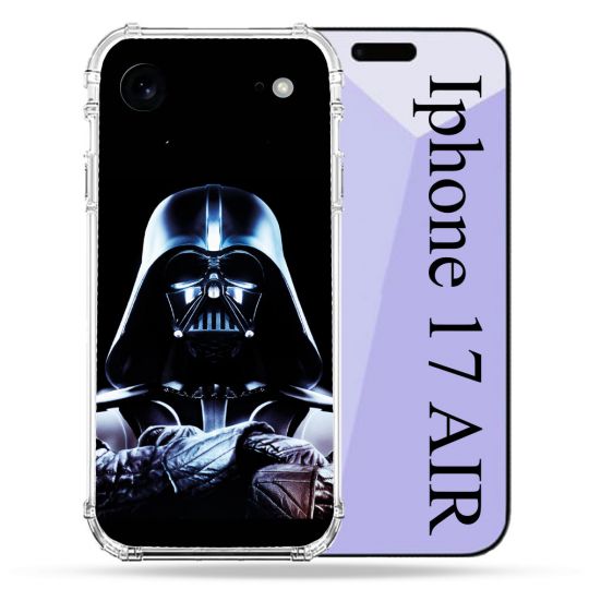 Coque Renforcée Pour Iphone 17 Air Star Wars - Dark Vador Noir