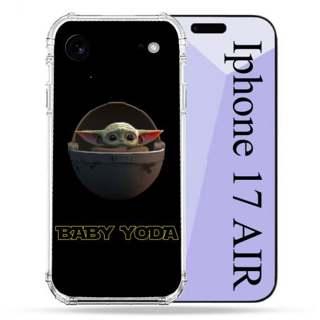 Coque Renforcée Pour Iphone 17 Air Star Wars - Yoda bebe noir