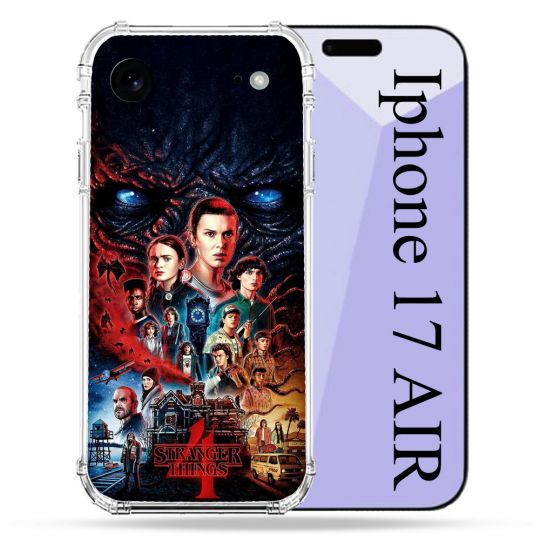 Coque Renforcée Pour Iphone 17 Air Stranger Things Affiche 4