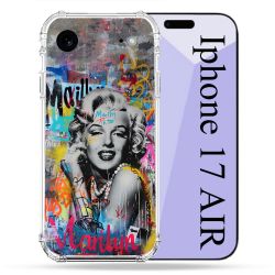 Coque Renforcée Pour Iphone 17 Air Street Art Maryline Monroe