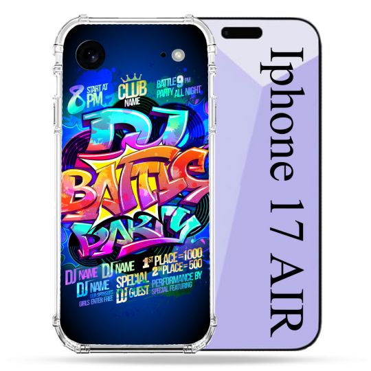 Coque Renforcée Pour Iphone 17 Air Street Art Rap