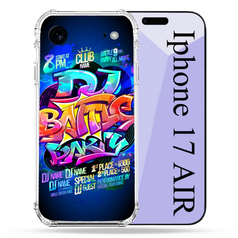 Coque Renforcée Pour Iphone 17 Air Street Art Rap