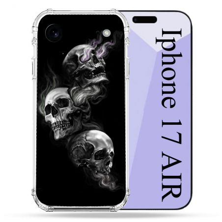 Coque Renforcée Pour Iphone 17 Air Tete de Mort Triple