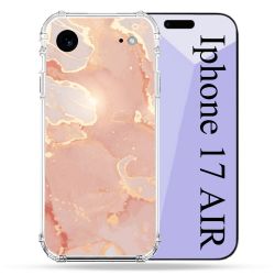 Coque Renforcée Pour Iphone 17 Air Texture Marbre Rose