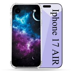 Coque Renforcée Pour Iphone 17 Air Univers Bleu Violet
