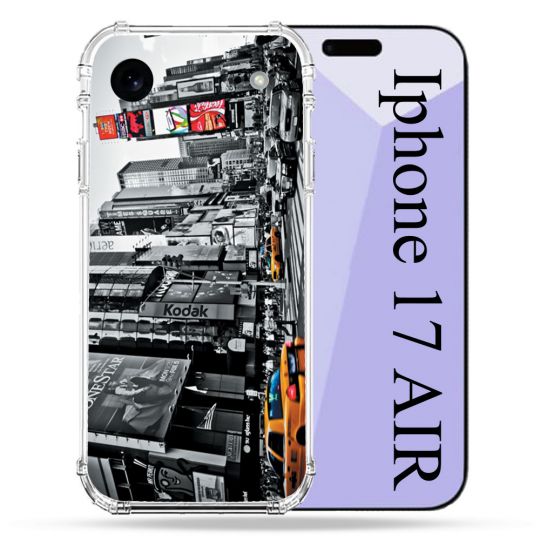 Coque Renforcée Pour Iphone 17 Air Voyage Amerique USA New York Taxi