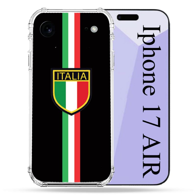 Coque Renforcée Pour Iphone 17 Air Voyage Italie 3 Noir